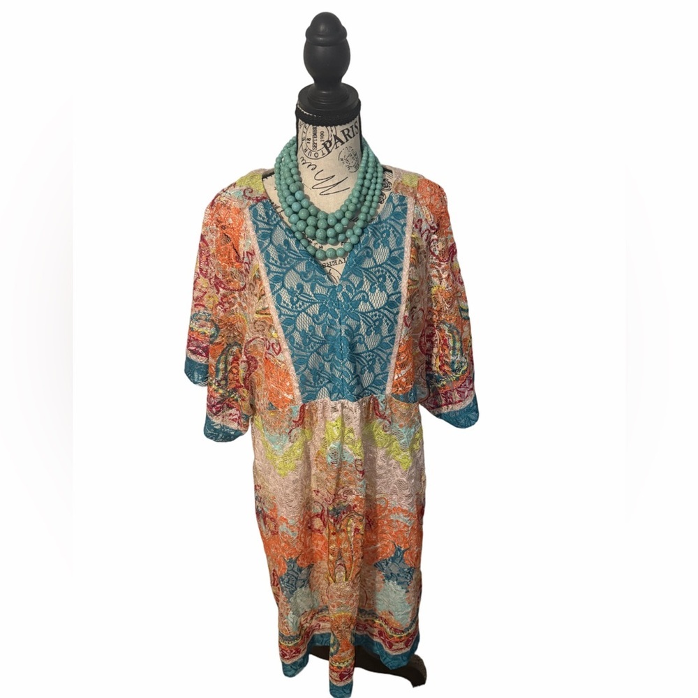 Signature by Robbie Bee Colorful Dress
